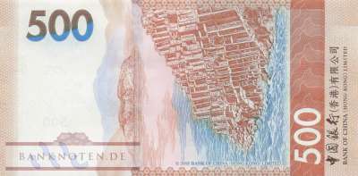 Hong Kong - 500  Dollars (#351b_UNC)