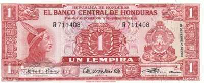 Honduras - 1  Lempira (#054Aa_UNC)