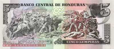 Honduras - 5  Lempiras (#063a-80_UNC)