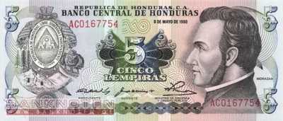 Honduras - 5  Lempiras (#063a-80_UNC)