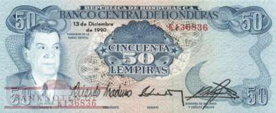Honduras - 50  Lempiras (#066c-9012_UNC)