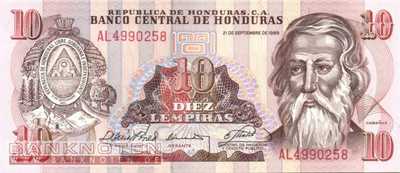 Honduras - 10  Lempiras (#070a_UNC)