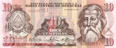 Honduras - 10  Lempiras (#086b_UNC)