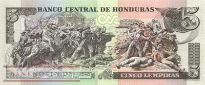 Honduras - 5  Lempiras (#091c_UNC)