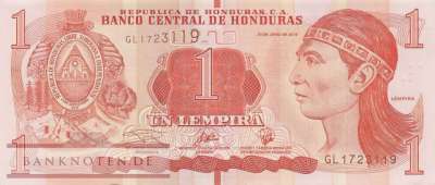Honduras - 1  Lempira (#096d_UNC)