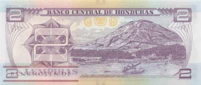 Honduras - 2  Lempiras (#097d_UNC)
