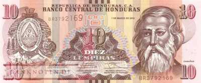 Honduras - 10  Lempiras (#099a_UNC)