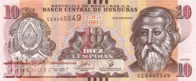 Honduras - 10  Lempiras (#099d_UNC)