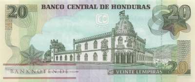 Honduras - 20  Lempiras (#100f_UNC)