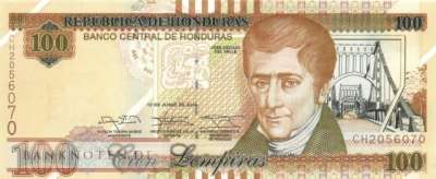 Honduras - 100  Lempiras (#102b_UNC)