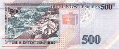 Honduras - 500  Lempiras (#103b_UNC)