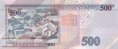 Honduras - 500  Lempiras (#103c_UNC)