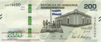 Honduras - 200  Lempiras (#105_UNC)