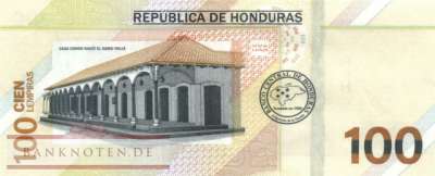 Honduras - 100  Lempiras (#112_UNC)