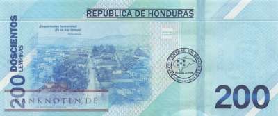 Honduras - 200  Lempiras (#114_UNC)