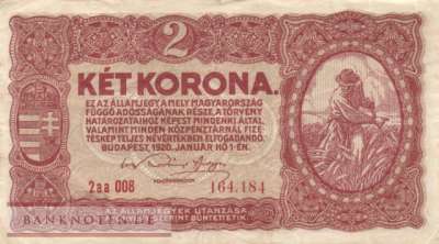 Ungarn - 2  Korona (#058-1_VF)