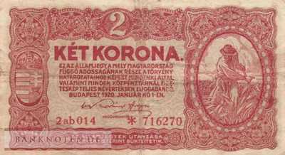 Hungary - 2  Korona (#058-2_F)