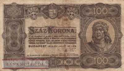 Hungary - 100  Korona (#073a_F)
