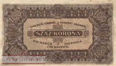 Ungarn - 100  Korona (#073b_VF)