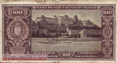 Ungarn - 100  Pengö (#111b-1_VG)