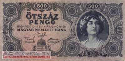 Ungarn - 500  Pengö (#117a_F)