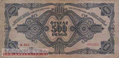 Hungary - 500  Pengö (#117x_F)