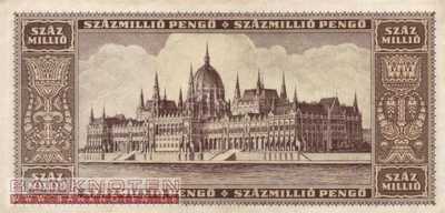 Ungarn - 100 Millionen Pengö (#124_F)