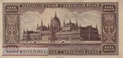 Hungary - 100 Million Pengö (#124_XF)
