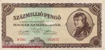 Ungarn - 100 Millionen Pengö (#124_F)