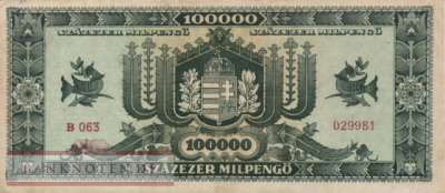 Hungary - 100.000  Milpengö (#127_VF)