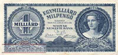 Hungary - 1 Billion Milpengö (#131_VF)