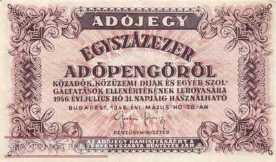 Hungary - 100.000  Adopengö (#144e_AU)