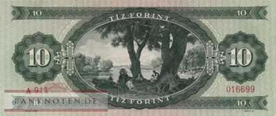 Hungary - 10  Forint (#164a_UNC)