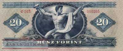 Ungarn - 20  Forint (#165a_UNC)
