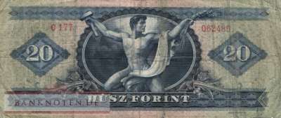 Ungarn - 20  Forint (#169e_VG)