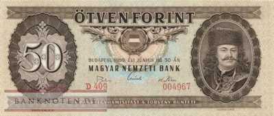 Ungarn - 50  Forint (#170b_UNC)