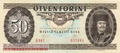 Ungarn - 50 Forint (#170h_UNC)