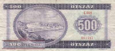 Ungarn - 500  Forint (#172c_VG)