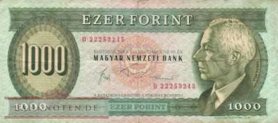 Ungarn - 1.000  Forint (#173b_F)