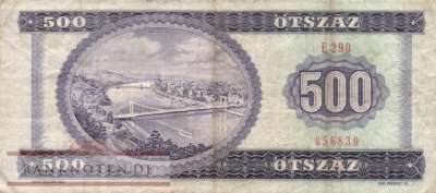 Hungary - 500  Forint (#175a_F)