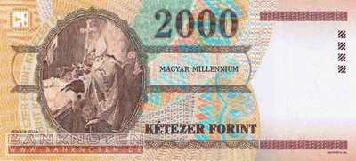 Ungarn - 2.000  Forint - Millenium mit Folder (#186aF_UNC)