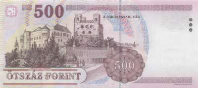 Ungarn - 500  Forint (#188c_UNC)