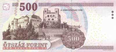 Ungarn - 500  Forint (#196a_UNC)