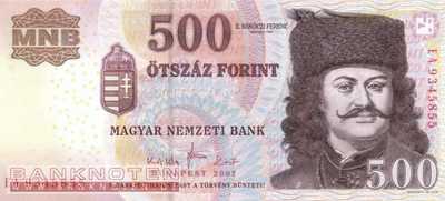 Ungarn - 500  Forint (#196a_UNC)
