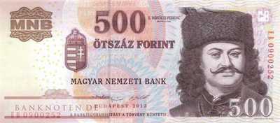 Hungary - 500  Forint (#196e_UNC)