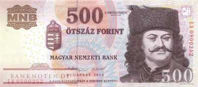 Ungarn - 500  Forint (#196e_UNC)