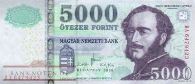 Ungarn - 5.000  Forint (#199b_UNC)