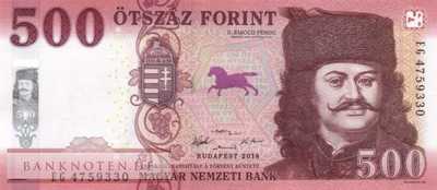 Hungary - 500  Forint (#202a_UNC)