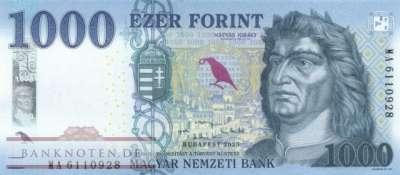 Ungarn - 1.000  Forint (#203f_UNC)