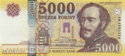 Ungarn - 5.000  Forint (#205d_UNC)